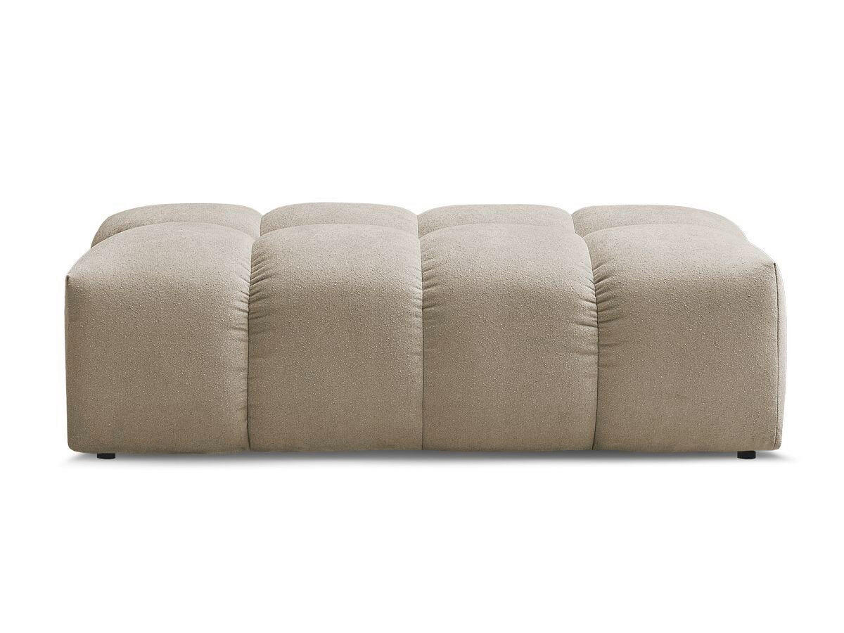 HOCKER EVEREST Struktur Taupe  - Taupe/Schwarz, MODERN, Kunststoff/Textil (140/70/40cm)