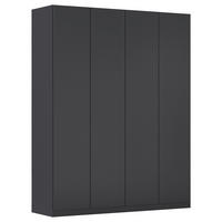 FALTTÜRENSCHRANK in Dunkelgrau  - Dunkelgrau, Holzwerkstoff (181/229/54cm) - Boxxx