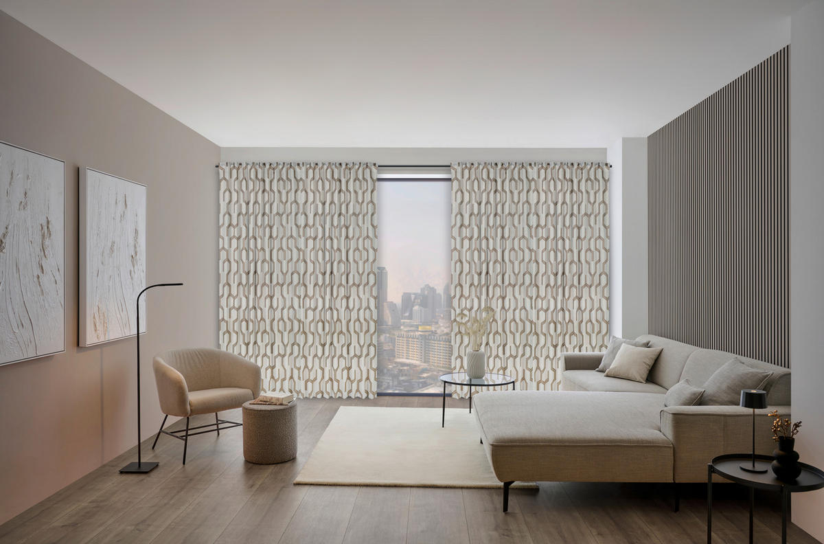 FERTIGVORHANG  blickdicht   140/260 cm  - Currygelb, Trend, Textil (140/260cm) - Dieter Knoll