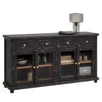 SIDEBOARD  in 160/85/42 cm  - Goldfarben/Schwarz, LIFESTYLE, Glas/Holz (160/85/42cm) - Ambia Home