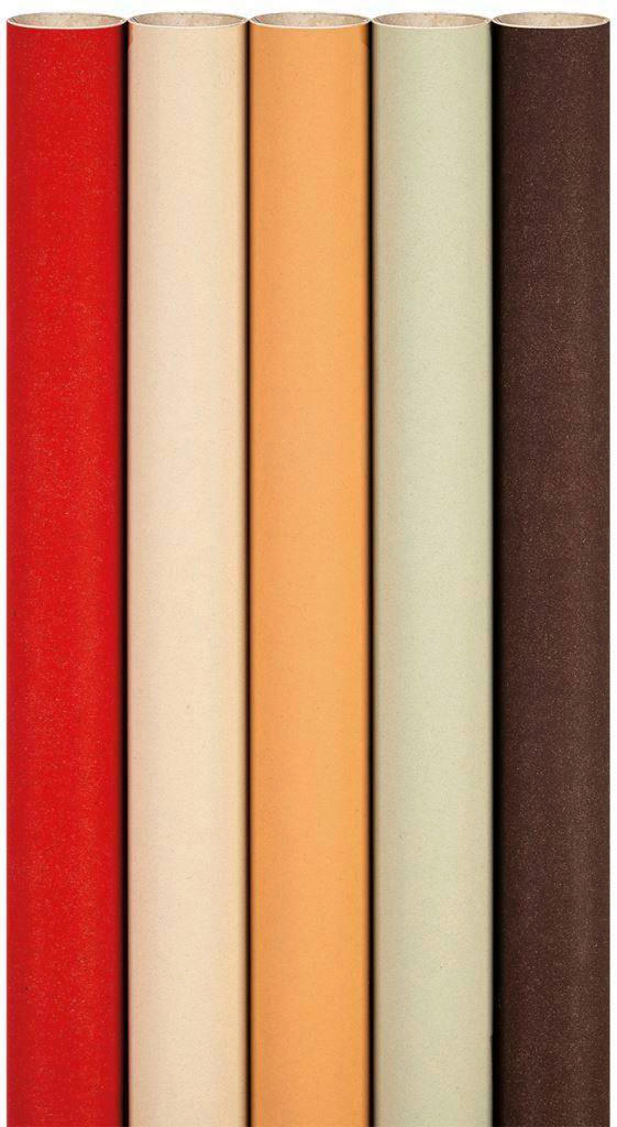 GESCHENKPAPIER  - Beige/Rot, Basics, Papier (70/5/5cm)