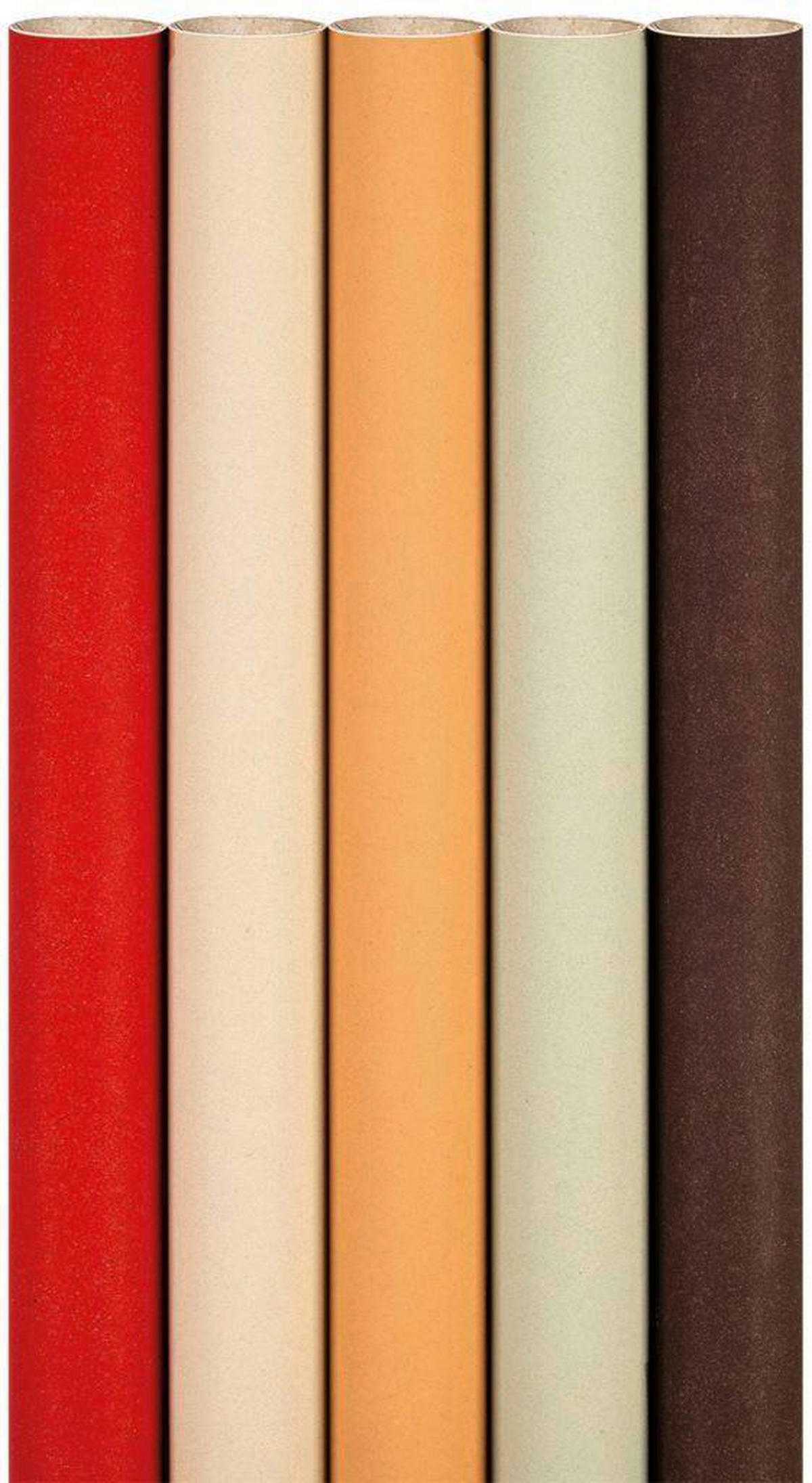 GESCHENKPAPIER  - Beige/Rot, Basics, Papier (70/5/5cm)