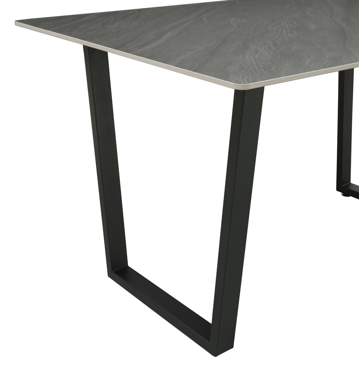 ESSTISCH rechteckig Anthrazit  - Anthrazit/Schwarz, KONVENTIONELL, Stein/Metall (140/90/76cm) - MID.YOU