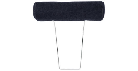 KOPFSTÜTZE in Webstoff - Anthrazit/Dunkelblau, Design, Textil (52/14/12cm) - Carryhome
