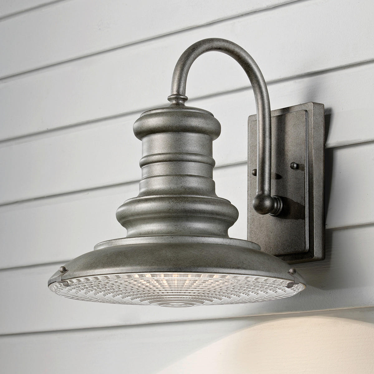 AUSSENWANDLEUCHTE - Grau, Konventionell, Glas/Metall (30.5/31.8 /34.1cm) - Elstead Lighting