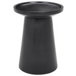 BEISTELLTISCH 50/50/48 cm Akazie vollmassiv Schwarz rund  - Schwarz, Design, Holz (50/50/48cm) - Carryhome