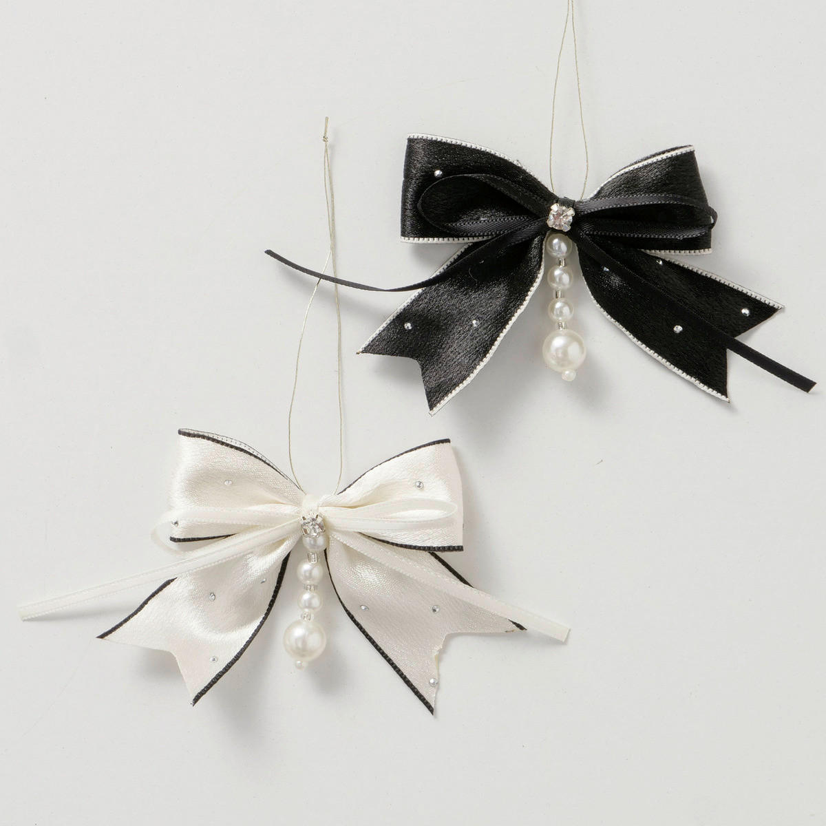 CHRISTBAUMANHÄNGER  - Weiss/Creme, Basics, Kunststoff/Textil (8/7/1cm)