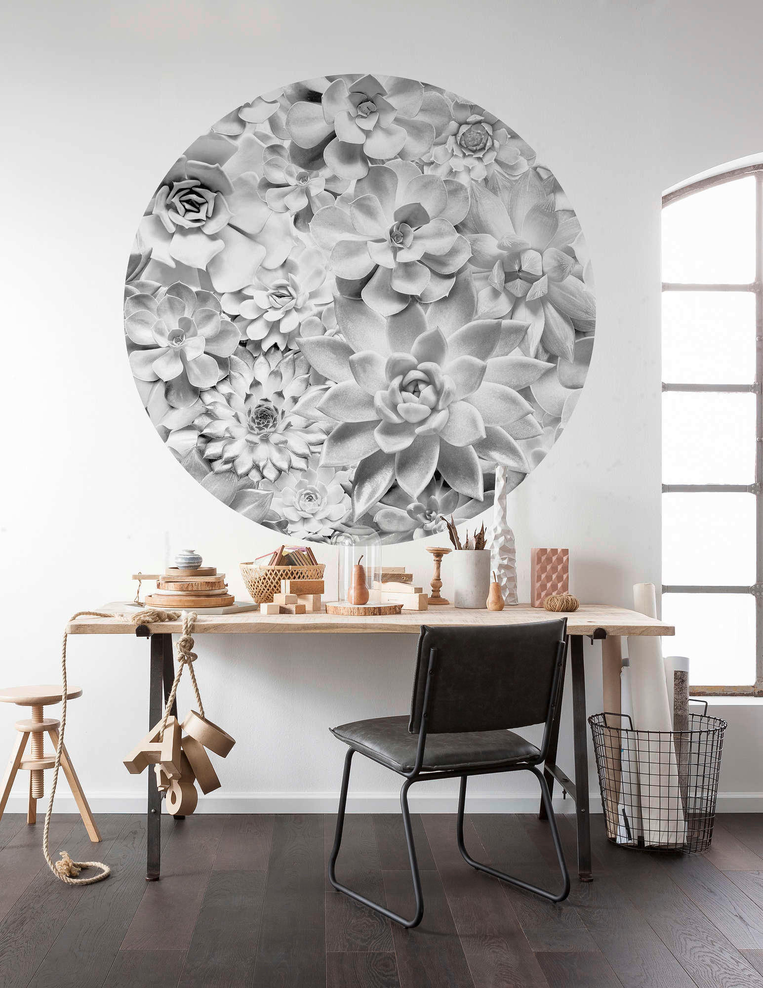 FOTOTAPETE  - Schwarz/Weiß, Trend (125cm) - Xora