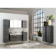 MIDISCHRANK 40/130/35 cm  - Chromfarben/Eichefarben, Holzwerkstoff/Metall (40/130/35cm) - Xora