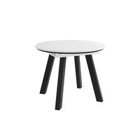 ESSTISCH 100/100/75,8 cm Nachbildung  Holzwerkstoff ausziehbar rund Weiß  - Schwarz/Weiß, MODERN, Holzwerkstoff (100/100/75,8cm) - MID.YOU