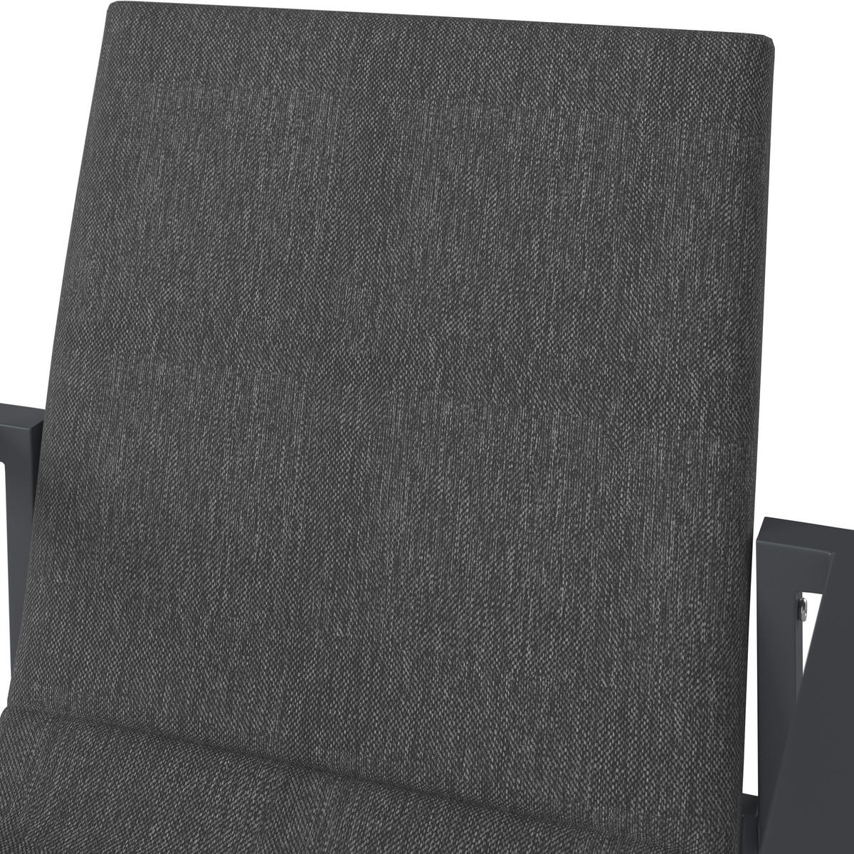 GARTENSTUHL Aluminium Grau  - Grau, MODERN, Textil/Metall (58/85/59cm) - Ambia Garden