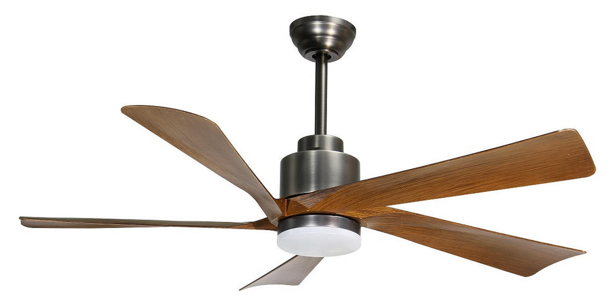 PLAFONSKI VENTILATOR  MODESTO  - bela/tamnobraon, Osnovno, metal/plastika (132/48cm)