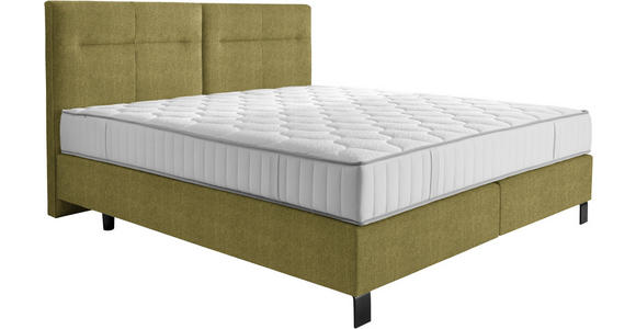 BOXSPRINGBETT 160/220 cm in Grün - Schwarz/Grün, KONVENTIONELL, Textil/Metall (160/220cm) - Esposa