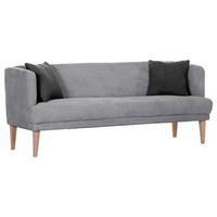 SITZBANK in Textil Anthrazit, Eichefarben, Hellgrau  - Eichefarben/Anthrazit, Design, Holz/Textil (210/83/70cm) - Landscape