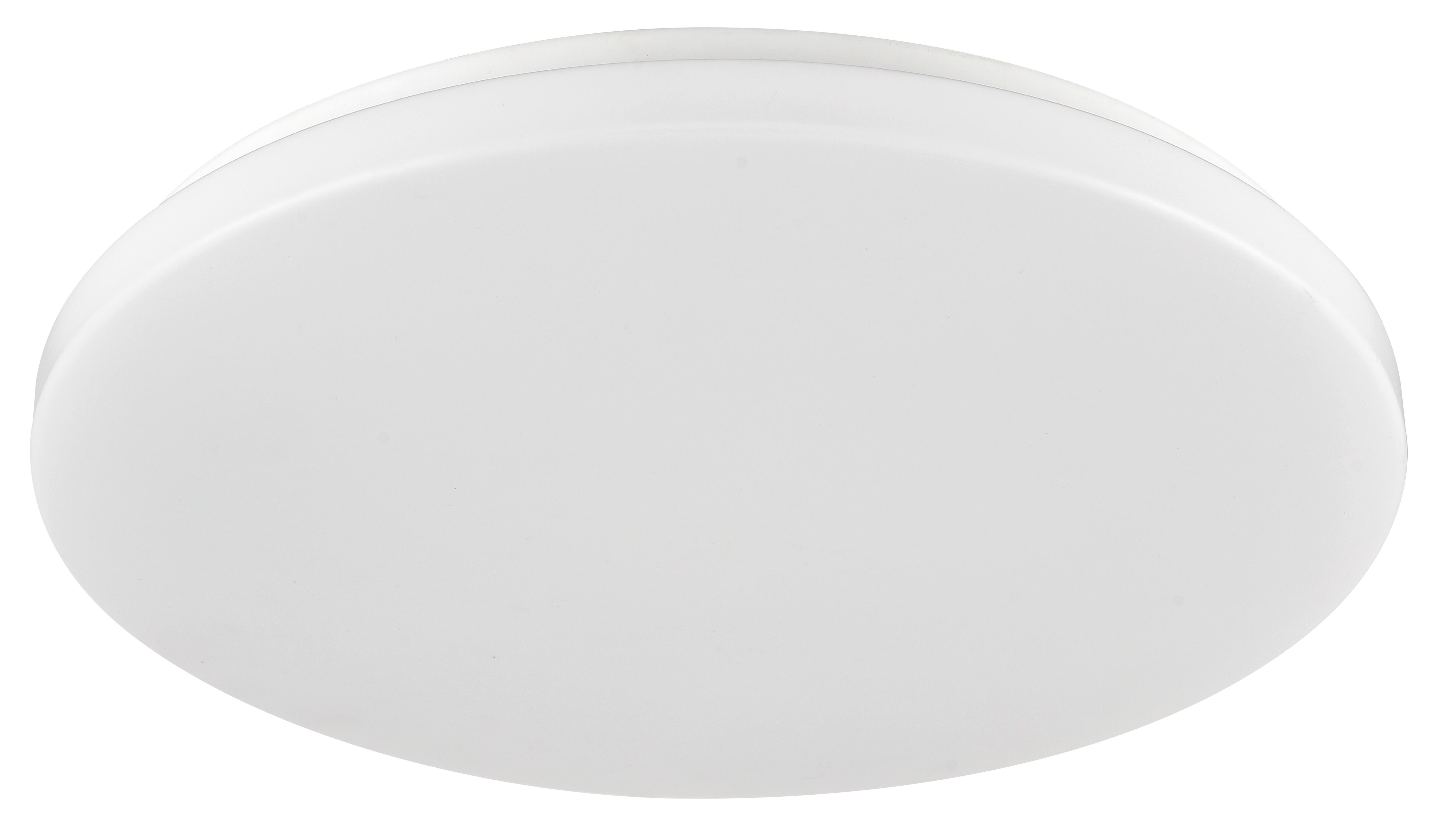 LED-DECKENLEUCHTE 12 W   28 cm   - Weiß, Basics, Kunststoff/Metall (28cm) - Boxxx