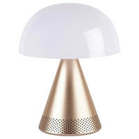 AKKU-TISCHLEUCHTE 14/17/14 cm   - Goldfarben, Design, Kunststoff/Metall (14/17/14cm)