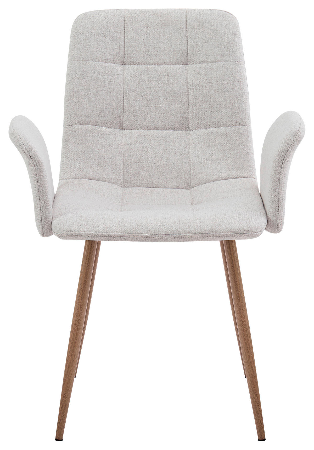 NASLANJAČ, kovina, tekstil naravne barve, bež  - naravne barve/bež, Design, kovina/tekstil (61/87/55cm) - Stylife