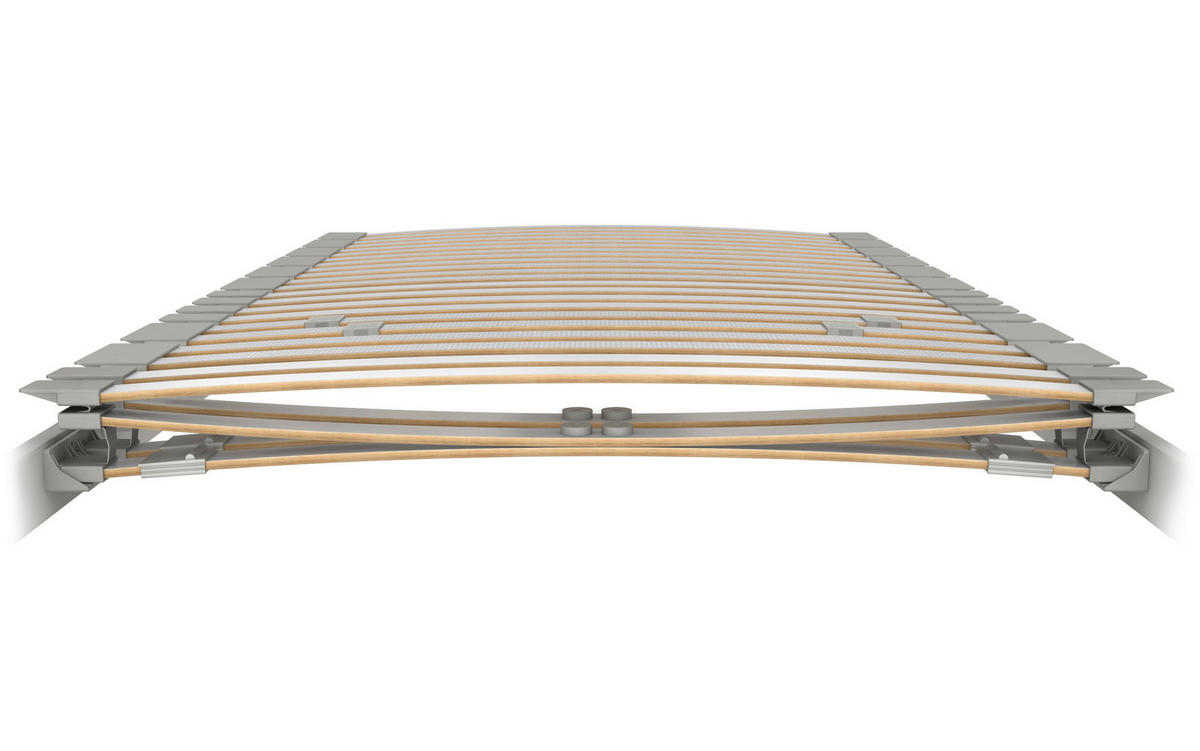 LATTENROST 90/200 cm Buche  - Grauweiß, Basics, Holz (90/200cm) - Schlaraffia