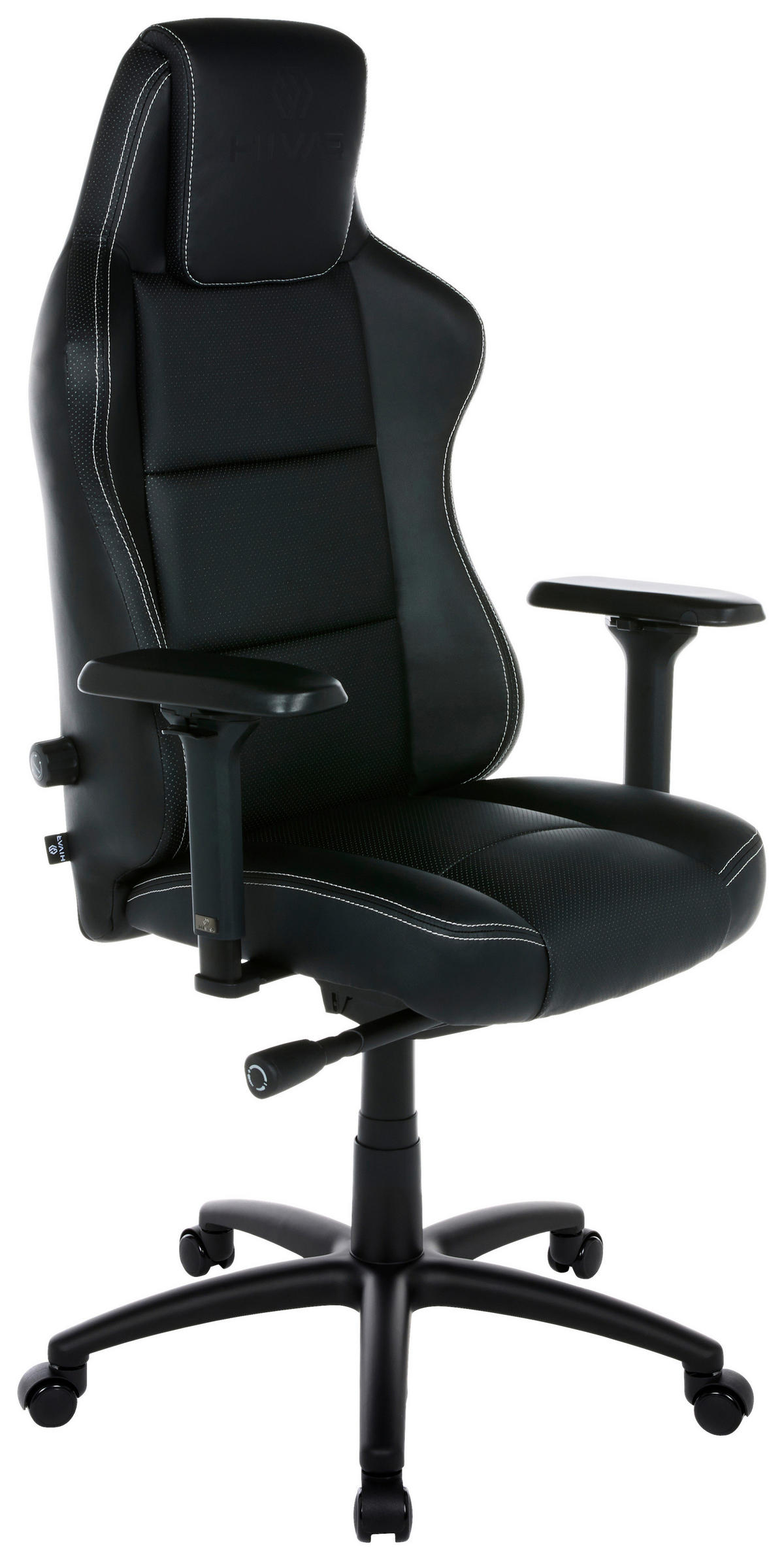 EQLIPSE Night Coal Schwarz, Weiß Metall, Textil   - Schwarz/Weiß, LIFESTYLE, Textil/Metall (79/142/77cm) - HIVAR