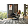 RELAXSESSEL in Leder Greige  - Greige/Schwarz, Design, Leder/Metall (76/110/86cm) - Dieter Knoll
