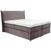 BOXSPRINGBETT 180/200 cm  in Grau  - Schwarz/Grau, Konventionell, Kunststoff/Textil (180/200cm) - Boxxx