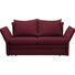 SCHLAFSOFA in Textil Weinrot - Chromfarben/Weinrot, KONVENTIONELL, Textil/Metall (213/88/91cm) - Novel SCHLAFSOFA in Textil Weinrot - Chromfarben/Weinrot, KONVENTIONELL, Textil/Metall (213/88/91cm) - Novel