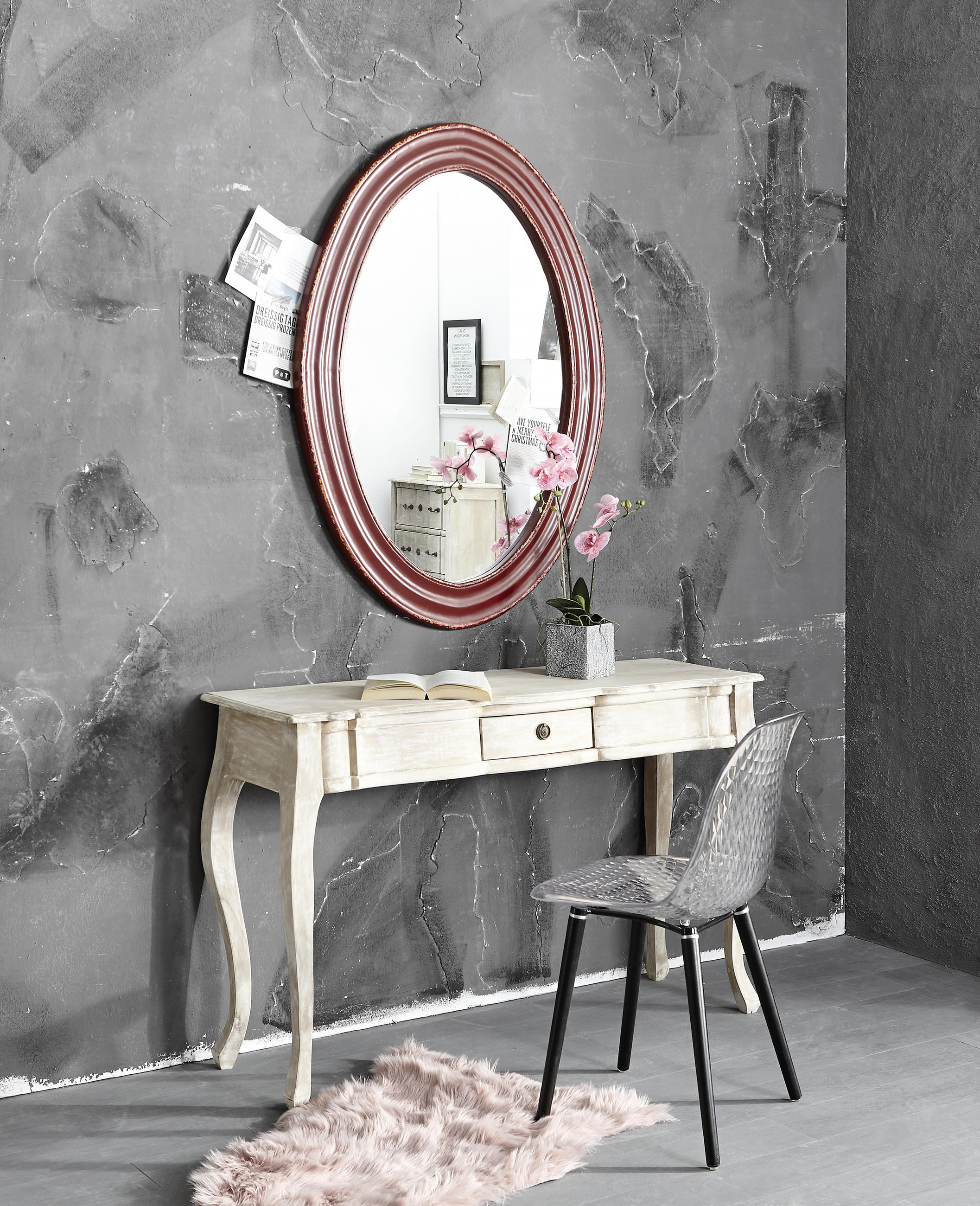 KONZOLA, mangové dřevo, bílá, 130/40/80 cm - bílá, Trend, dřevo (130/40/80cm) - Ambia Home