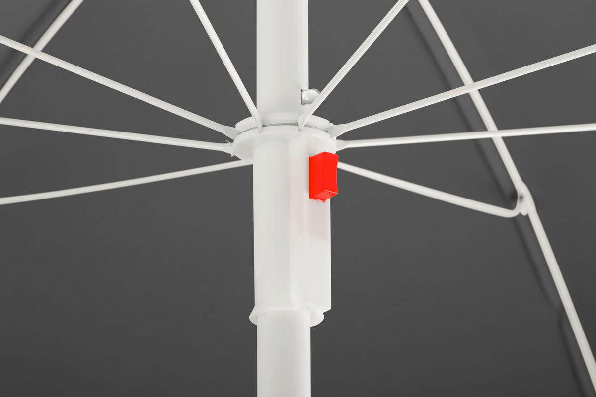 SONNENSCHIRM 240 cm Anthrazit  - Anthrazit/Weiß, Basics, Textil/Metall (240/230/240cm) - Schneider