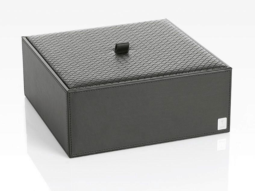 BOX MIT DECKEL - Schwarz, Design, Kunststoff (25/9,5/25cm) - Joop!