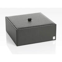 BOX MIT DECKEL - Schwarz, Design, Kunststoff (25/9,5/25cm) - Joop!