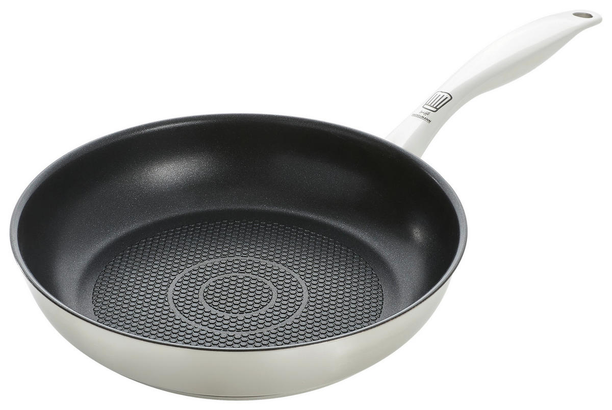 TIGAIE PENTRU PRĂJIT 24 cm  - argintiu/negru, Design, metal (24cm) - Chefkoch+Fackelmann