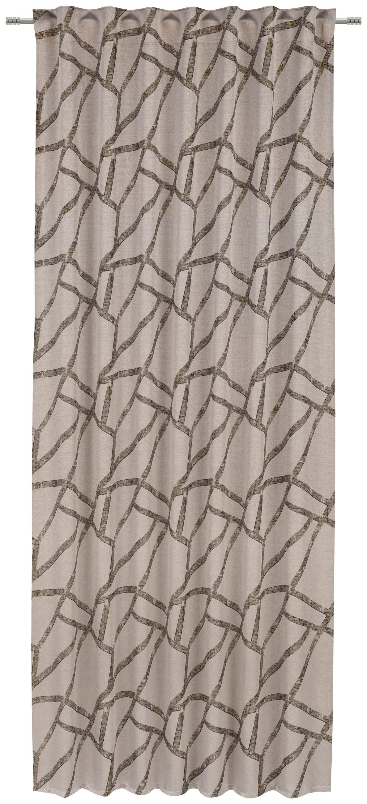 FERTIGVORHANG blickdicht 140/245 cm   - Braun, Design, Textil (140/245cm) - Esposa