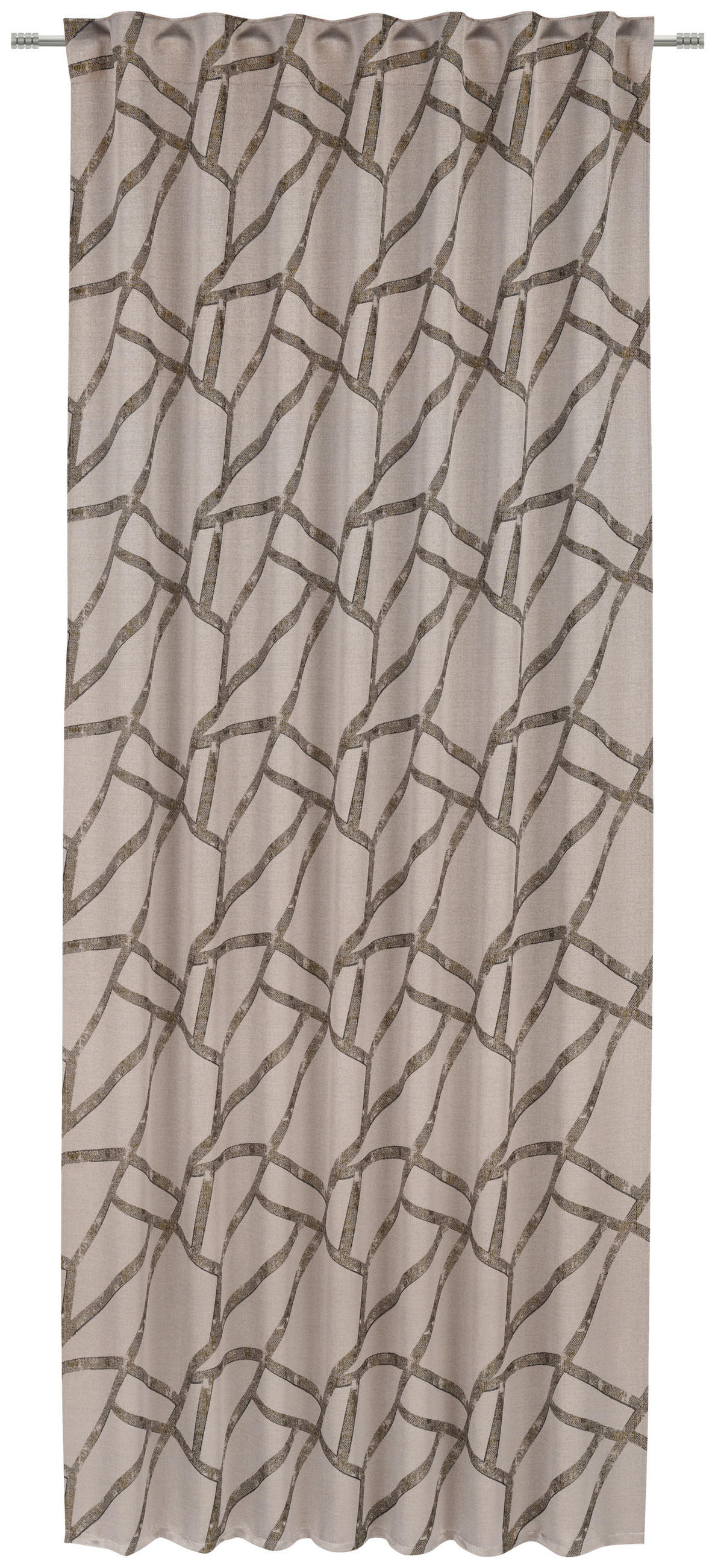 FERTIGVORHANG blickdicht  - Braun, Design, Textil (140/245cm) - Esposa