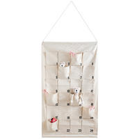 ADVENTSKALENDER  - Naturfarben, KONVENTIONELL, Textil (71/123cm) - X-Mas