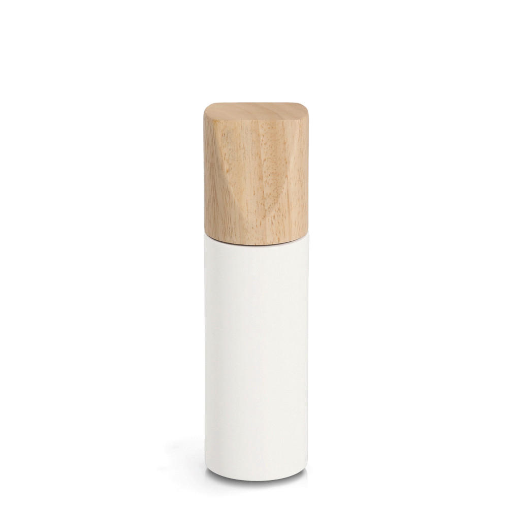 SALZ- ODER PFEFFERMÜHLE  - Weiß, Basics, Holz/Keramik (5/18,2/5cm) - Zeller Present