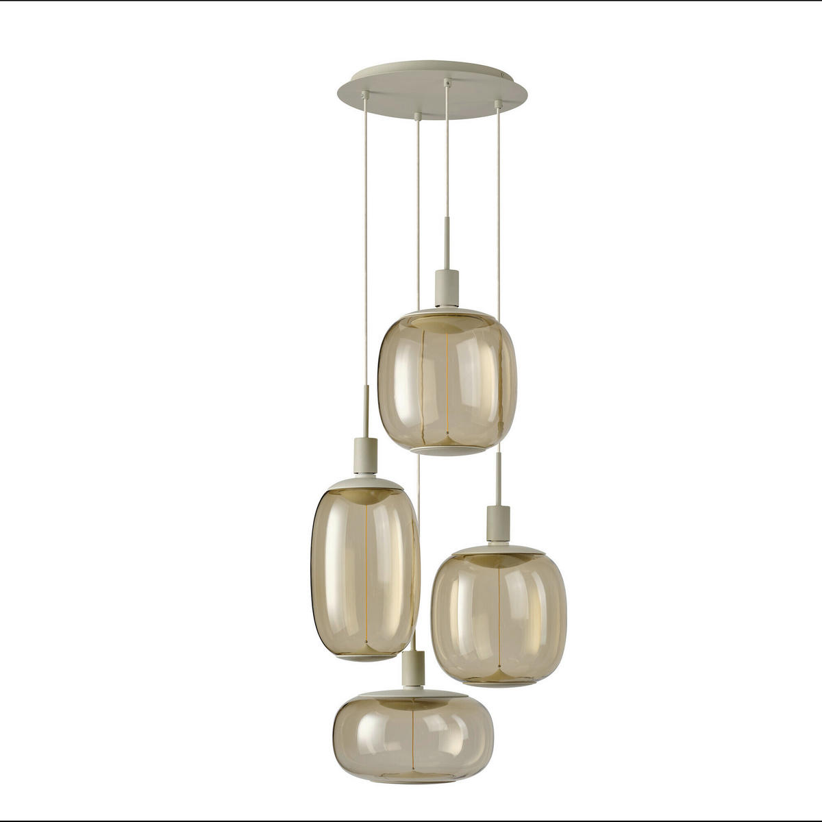 ohne Gläser 35/200 cm  - Beige, Basics, Metall (35/200cm) - Osram