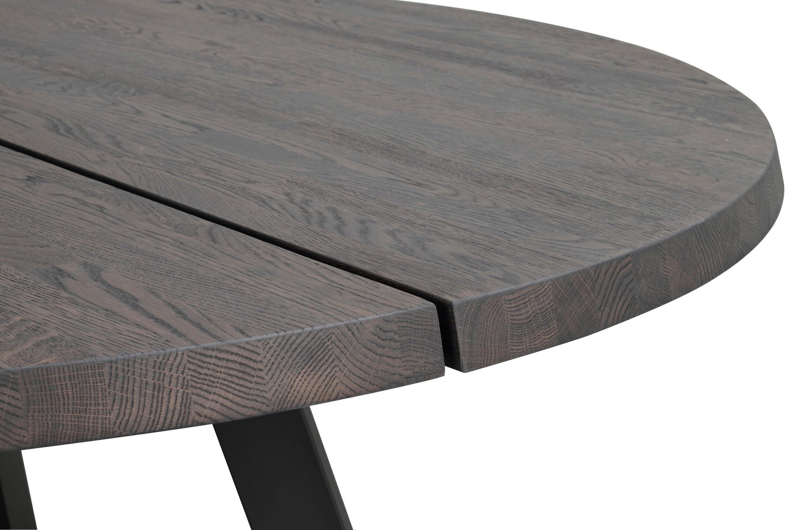 MATBORD i trä, metall 160/160/75 cm   - svart, Design, metall/trä (160/160/75cm) - Rowico