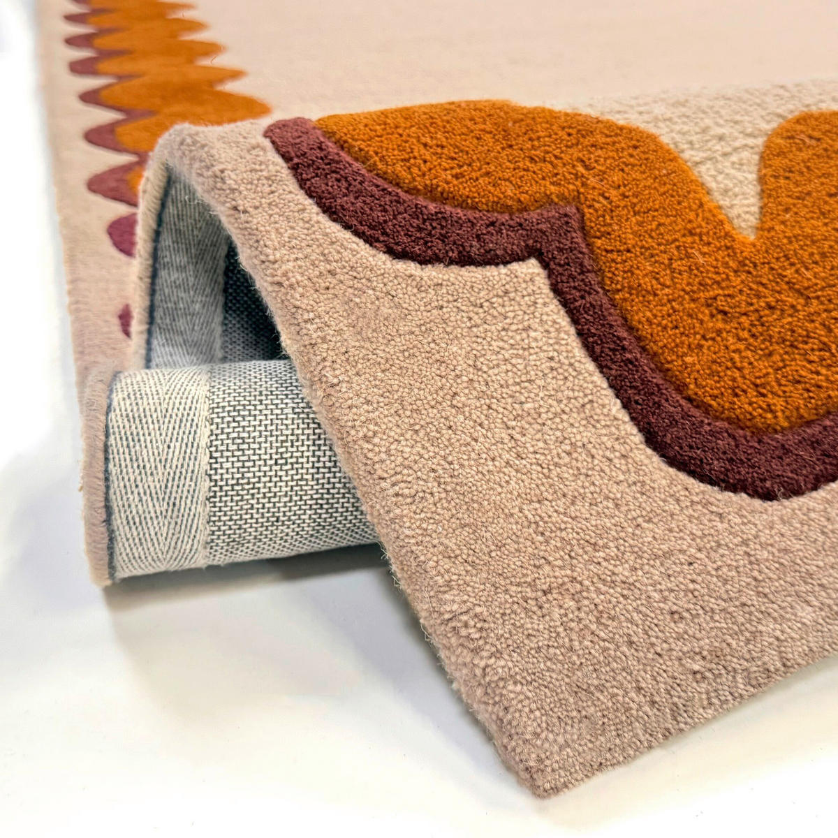 WOLLTEPPICH 160/230 cm Wiggle Orange rechteckig  - Orange, Basics, Textil (160/230cm) - Flair Rugs