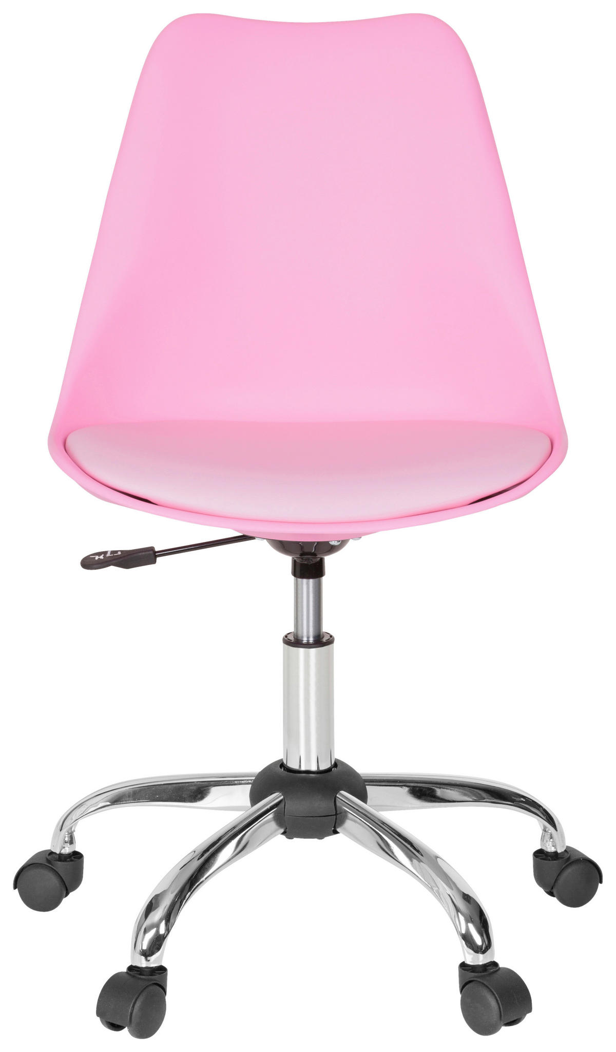 SNURRSTOL  i läderimitation pink  - pink, Modern, metall/textil (48/86/54cm) - MID.YOU