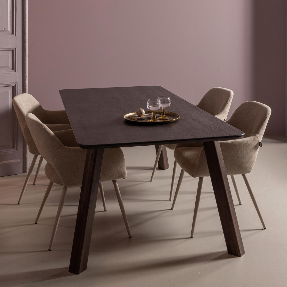 TISCHGESTELL Braun   - Braun, MODERN, Holz (79/73/11cm) - Livetastic