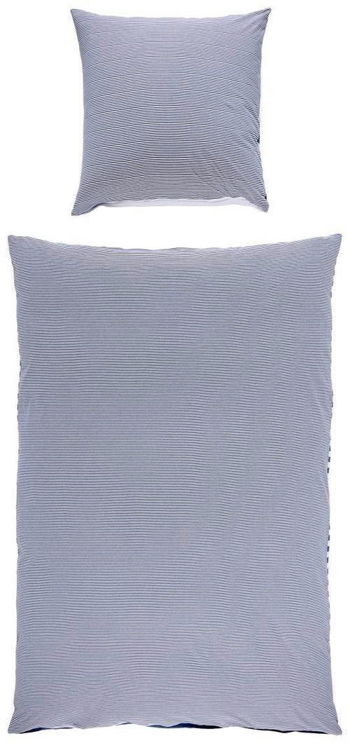 WENDEBETTWÄSCHE Jersey 155/220 cm  - Blau, KONVENTIONELL, Textil (155/220cm) - Bio:Vio