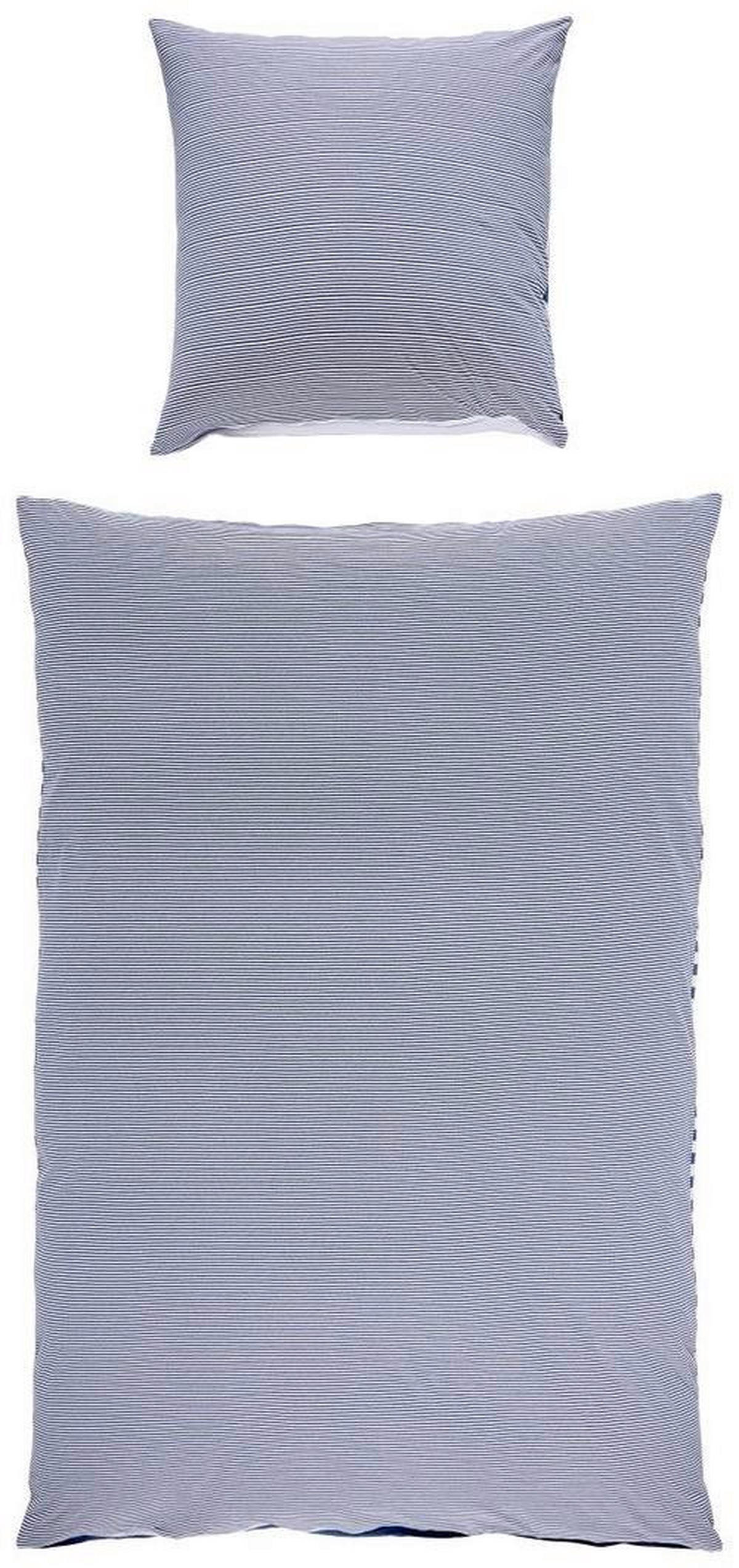 WENDEBETTWÄSCHE Jersey 155/220 cm  - Blau, KONVENTIONELL, Textil (155/220cm) - Bio:Vio