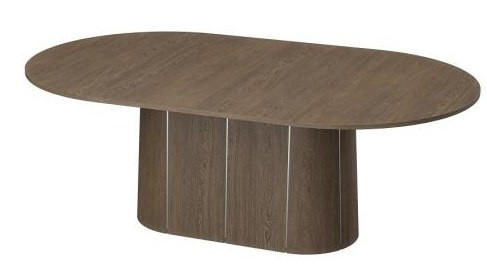 MATBORD mocca oval  utdragbar, finns i olika träslag, finns i olika trädekorer  - mocca, Design, trä (210-280/123/74cm) - Skovby