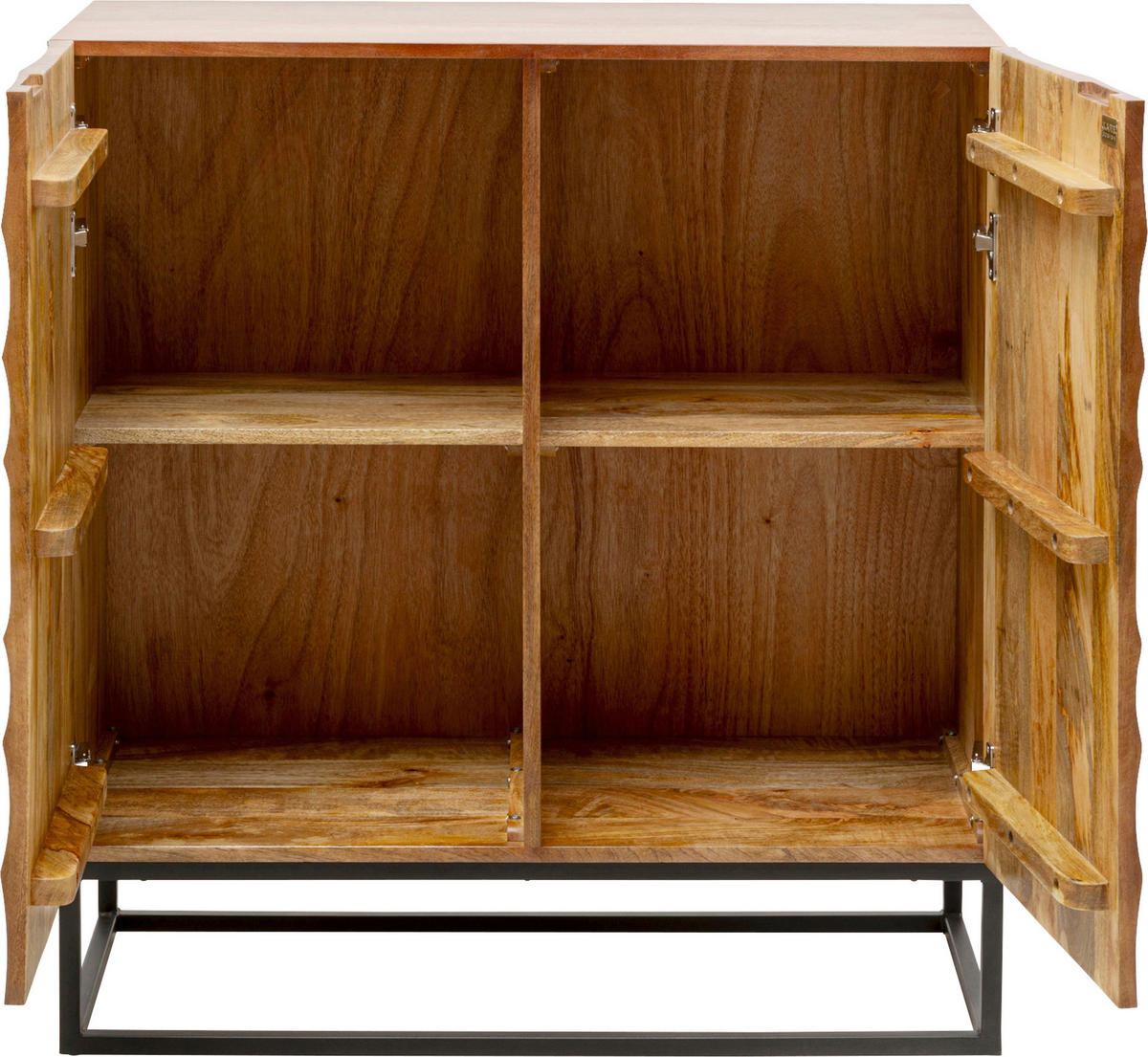 KOMMODE  in 100/90/45 cm  - Schwarz/Braun, Holz/Metall (100/90/45cm) - Kare-Design