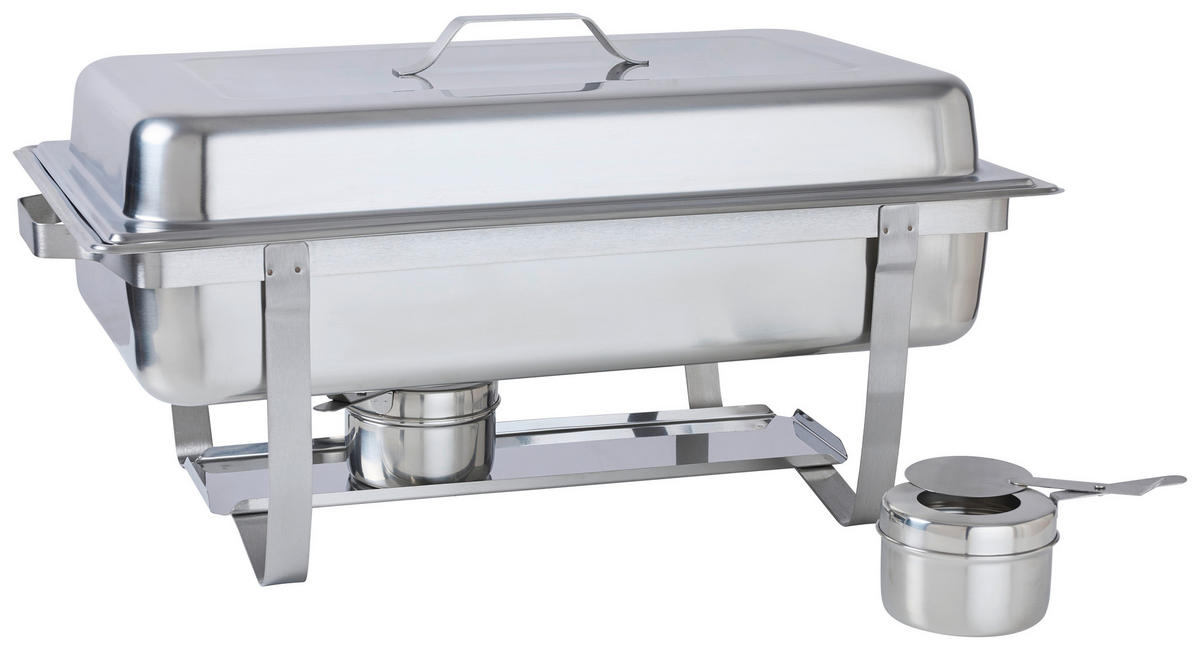 CHAFING-DISH  - Edelstahlfarben, Basics, Metall (60/36/27,8cm) - Homeware Profession.