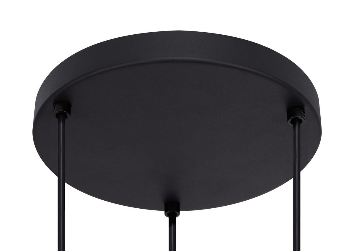 HÄNGELEUCHTE 42/120 cm   - Schwarz, Design, Papier/Metall (42/120cm) - Collet's Monde