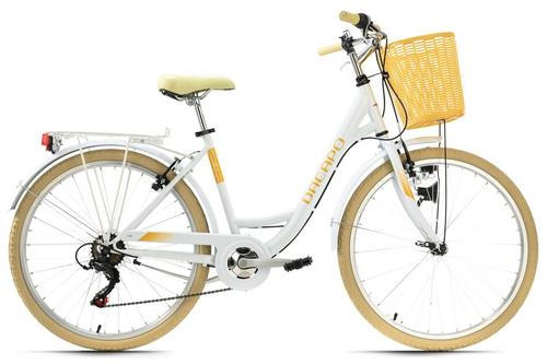 CITYBIKE 26 Zoll Damen  - Gelb/Weiß, Basics, Metall (180/70cm) - Atrigo