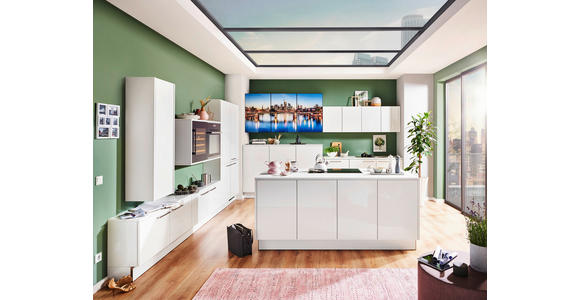 EINBAUKÜCHE   - Weiß, Design, Holzwerkstoff - Dieter Knoll