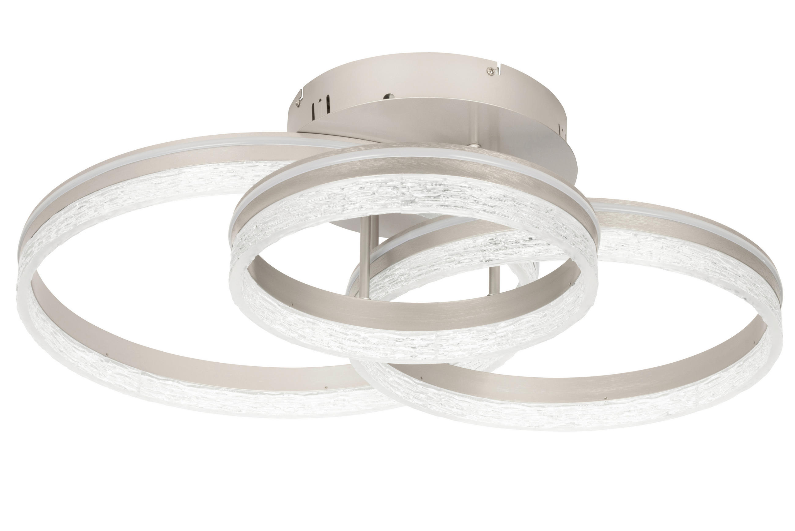 STROPNÉ LED SVIETIDLO, 72/63/22 cm - cappuccino, Design, kov/plast (72/63/22cm) - Novel