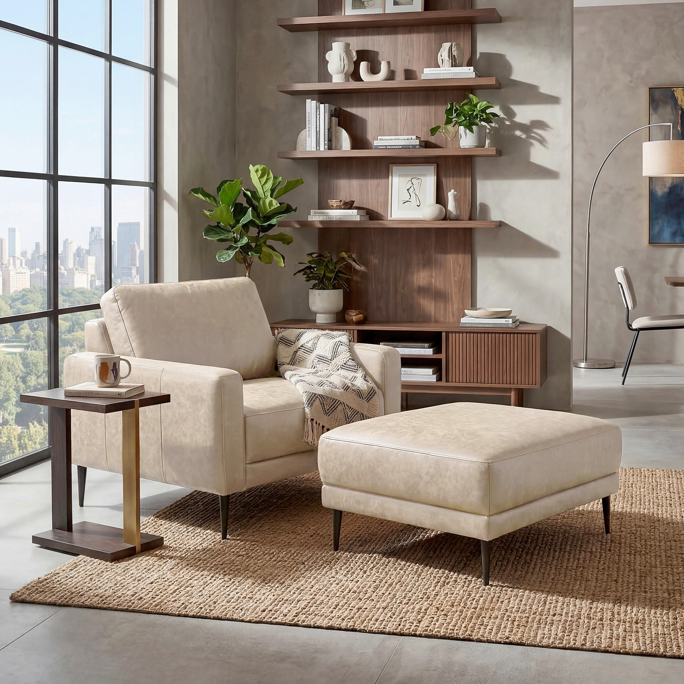 Livetastic Hocker Spring Creme 96x45x80 cm